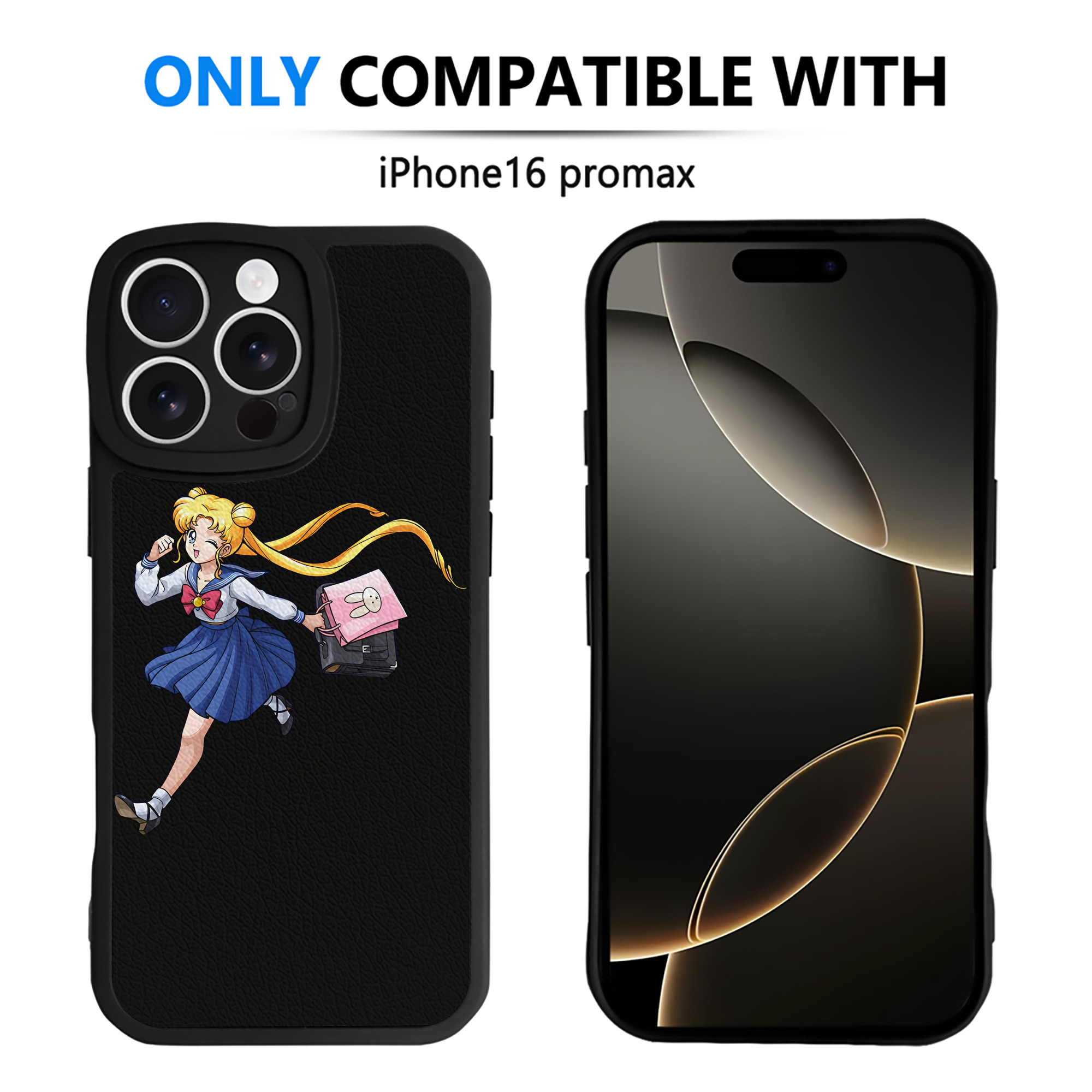 （画像用） 美少女戦士セーラームーン 愛野 美奈子 あいの みなこ Sailor Moon Aino Minako 【iPhone 16シリーズ対応】シリコンスマホケース（レザー調） 材質：シリコン